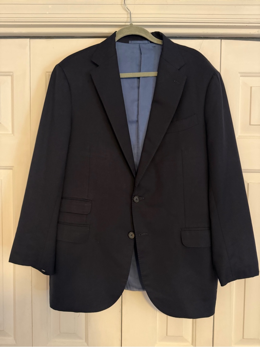 Sid Mashburn Men’s Navy Blue Blazer Jacket, Size 46 (56 EU)